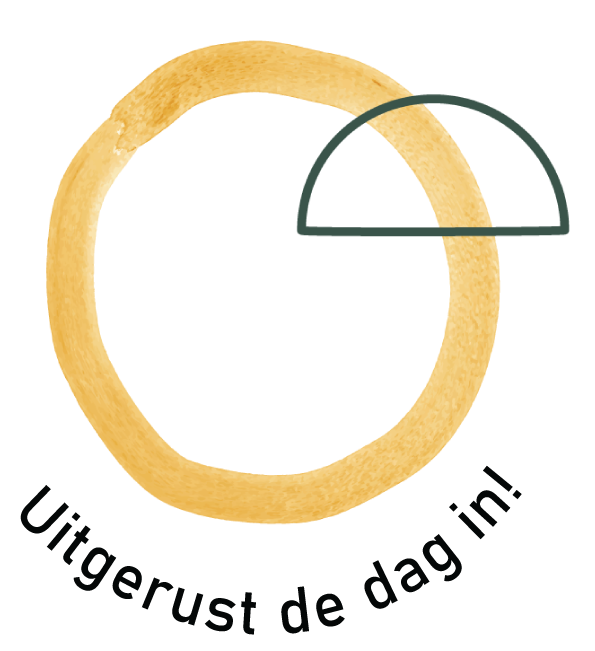 Uitgerust de dag in logo